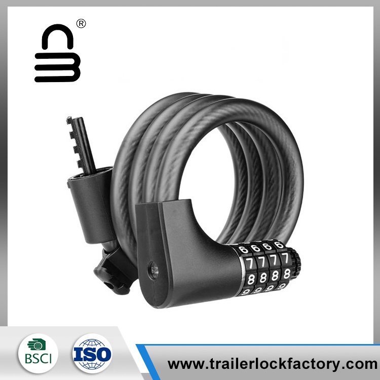 Kunci sepeda kabel digit dengan kunci